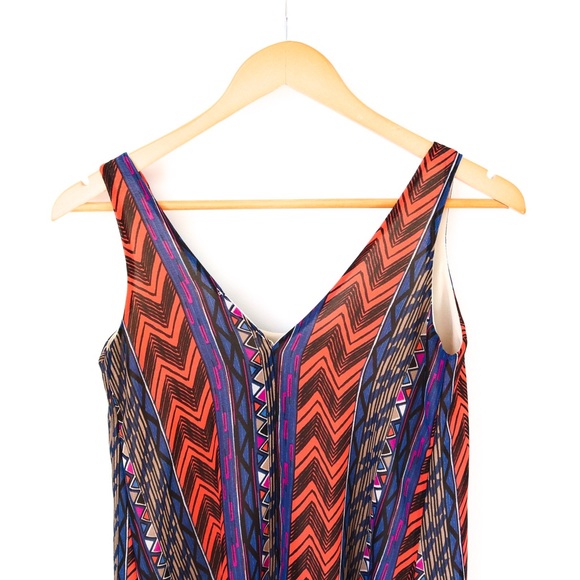 Audrey 3 + 1 high-low Tribal Print Dress - Picture 5 of 7
